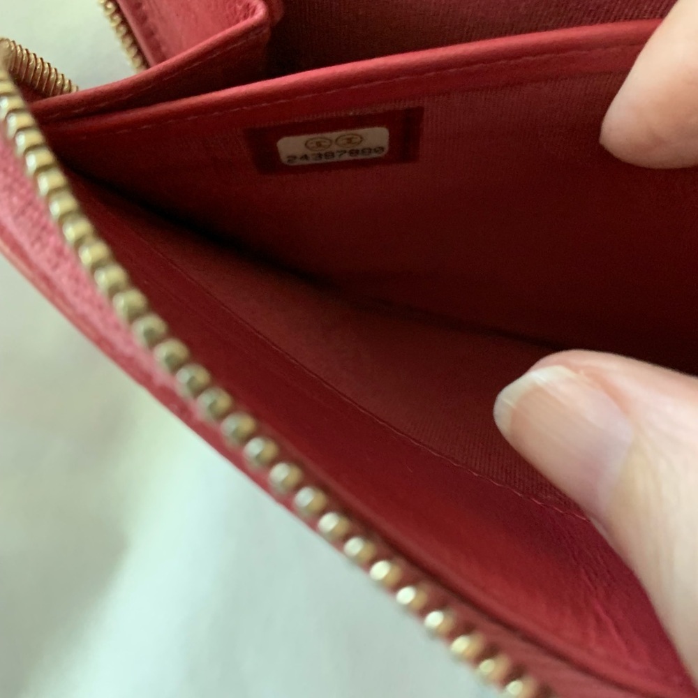 Chanel Pink Quilted Leather Zip Wallet - Picture 8 of 12